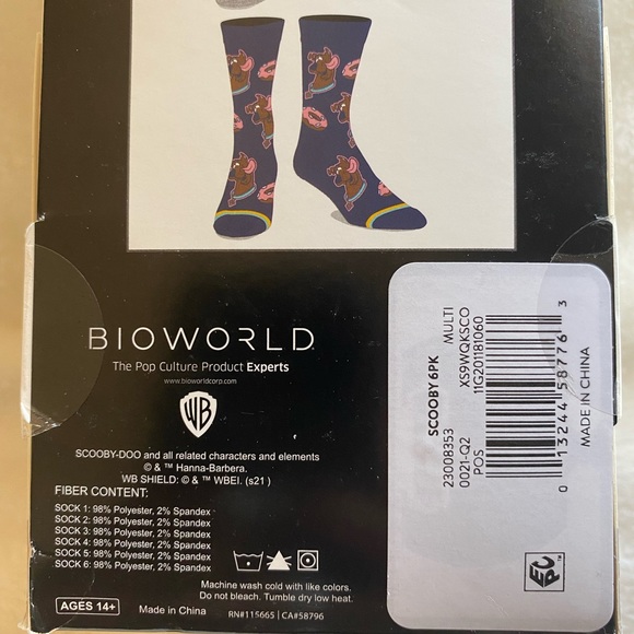 Scooby Doo casual crew socks💙 - Picture 6 of 7